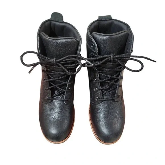 NEW WORX By Red Wing Shoes Black Steel Toe Boots - Picture 8 of 13